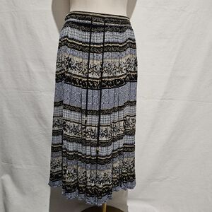 Sag Harbor Blue Midi Skirt Sz M